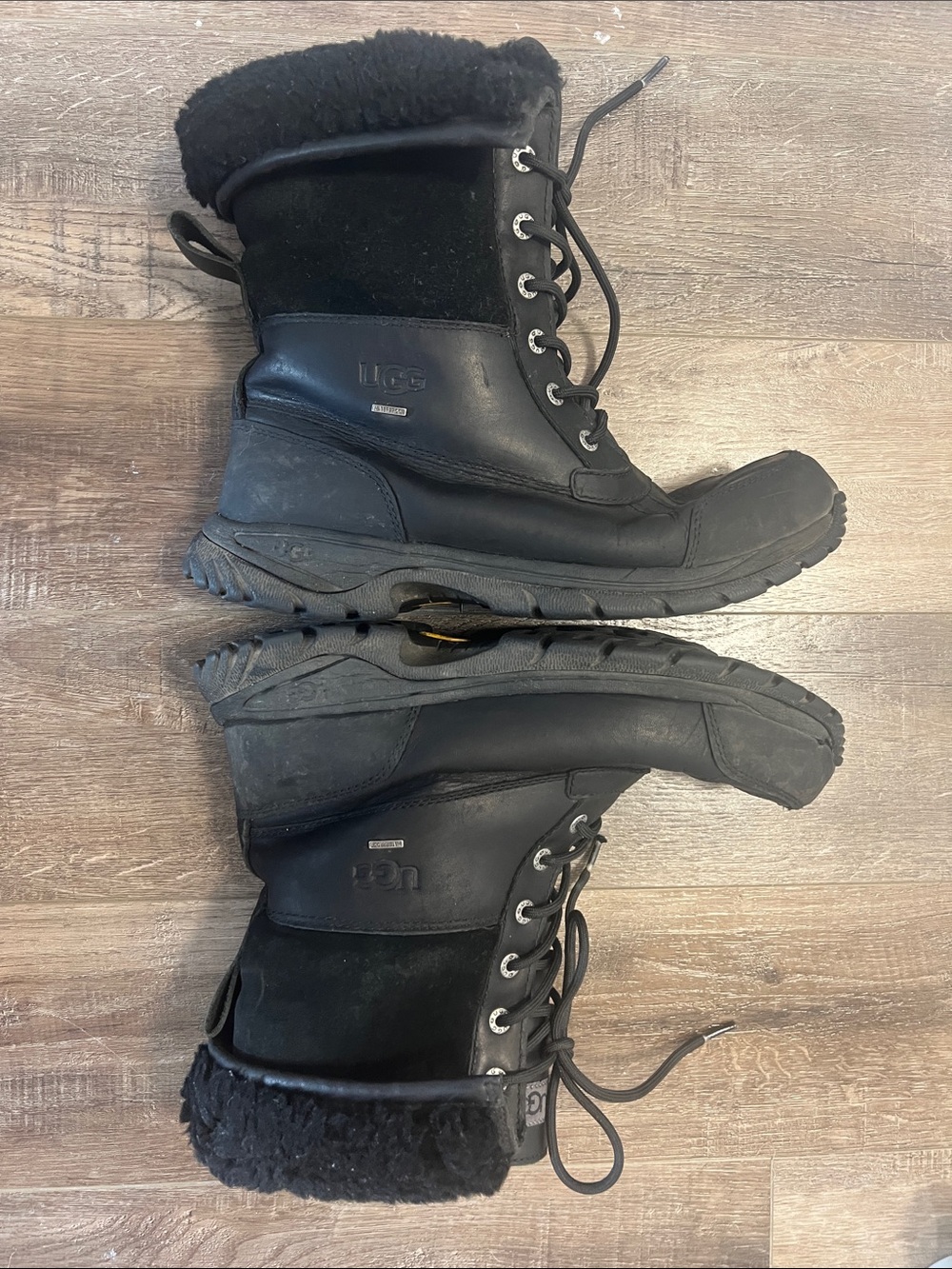 UGG Men's Butte Snow Boots Black Sz 11